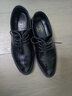 蜻蜓牌男士皮鞋新款商务正装休闲鞋英伦新郎结婚格子男内增高鞋结婚鞋 黑色 41 实拍图