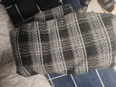 取欧（QUOU）冬装青年羊羔毛棉服男小香风格子冬季外套潮牌潮流羊羔绒加厚棉衣 黑色 2XL 160至180斤可穿 实拍图
