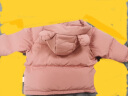 童泰冬季5月-4岁婴幼儿宝宝加厚款连帽外出羽绒服外套上衣 豆沙色 90cm 实拍图