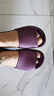 步术 拖鞋女中国台湾进口夏季家居时尚鱼嘴防滑防臭软底轻便静音 木槿紫 36 (建议36-37码穿/长约24.5cm）S 实拍图