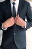 法蒙泽 西服套装男士修身商务休闲西服职业正装小西装男结婚礼服外套男 黑色单扣西服+西裤+衬衫+大礼包 2XL /180【125-140斤】 实拍图