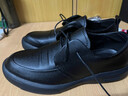 南度林牛皮春夏男鞋男士真皮商务休闲皮鞋男百搭工装大头男鞋子特大 黑色系带款（春秋单鞋） 40 正规皮鞋码 实拍图