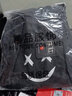 潮韩都【买一送一 免邮】裤子男春夏季休闲裤男运动直筒阔腿裤九分卫裤 CHINA灰+笑脸黑【两件装】 XL 建议120-130斤 实拍图
