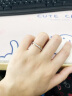 谢瑞麟（TSL）18K金戒指天作之合情侣结婚对戒钻石戒指S4704-S4705 女款（12号，19颗钻，共约16分） 实拍图