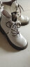 卓诗尼马丁靴女2023冬季女鞋新款英伦保暖棉鞋厚底雪地靴子加绒加厚短靴 米白色（单里） 40 实拍图