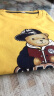 Classic Teddy精典泰迪儿童短袖t恤男女童夏季圆领上衣中小童装半袖衣服夏装 棒球帽子熊同色插肩大红 90 实拍图