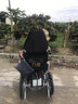 九圆 电动轮椅车残疾人老年人用可折叠可带坐便家用医用可加载人拖车 【高靠背高续航】30A锂电池+ 跑80里+整车避震 实拍图