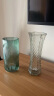  盛世泰堡 玻璃花瓶透明水养植物插花瓶富贵竹百合玫瑰水培容器大花瓶客厅桌面摆件 六角斜纹款29cm 实拍图