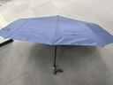 全自动双人大号雨伞折叠晴雨两用伞黑色太阳伞防晒防紫外线遮阳伞 【加固24根玻纤抗风伞骨】藏青 实拍图