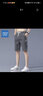 真维斯（Jeanswest）冰丝牛仔短裤男夏季薄款潮流休闲中裤外穿宽松天丝男士五分裤潮牌 深灰色 2XL 实拍图