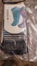 康愫雅瑜伽袜五指防滑专业训练女士舞蹈学生袜子透气露趾露背五指瑜伽袜 露趾-条纹青撞黑 均码 实拍图