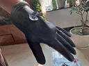 【纯羊皮】手套男女皮保暖开车羊皮手套冬季骑车摩托车手套 真羊皮加绒女士蝴蝶结 实拍图