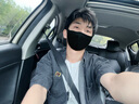 楠子汉刺绣牛仔七分袖衬衫男港风夏季潮流宽松衬衣感休闲外套痞帅上衣 黑灰色 XL 实拍图