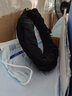 目丸防晒帽女防紫外线遮阳帽骑车空顶太阳大檐帽子女夏季亲子贝壳帽子 黑色 【原黑胶升级款】 成人发箍款-不可折叠(56-58cm) 实拍图