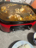 摩飞电器（Morphyrichards）多功能锅鸳鸯火锅烤肉涮一体料理锅蒸煮炒煎大功率煮锅多用途电火锅MR9099 5L 红色套装【标配+六圆盘+平烤盘+丸子盘】 实拍图