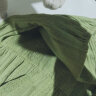 妮狄娅（nidiYa）妮狄娅睡衣睡裙女夏季纯棉v领特色拼接宽松度假风时尚外穿吊带裙 芥绿 S 晒单实拍图