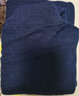 无印良品 MUJI 女式  罗纹高领毛衣 W9AA870 长袖针织衫 蓝色 M 实拍图