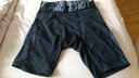 贵娇儿（GUIJIAOER）美式运动紧身短裤五分裤男透气篮球训练内裤健身裤加绒保暖打底裤 黑银短裤 L(170-175高.120-135斤) 实拍图