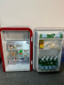 哈士奇(HCK) 圆弧复古冰箱冷冻冷藏单门宿舍家用小冰箱节能低噪 BC-130RDC 冰冻红 实拍图