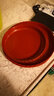 雅亭 鑫腾花盆托盘圆形波浪花边垫子加厚塑料接水盘花盆底座 280号内口径23厘米 红色花盆托盘 实拍图