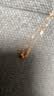 周大生18K黄金项链小方糖玫瑰金套链颈链锁骨链生日礼物送女友约1.55g 实拍图