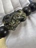 石玥珠宝泥料印度小叶紫檀木手串盘玩佛念珠黑曜石貔貅手链男女士款 15mm 实拍图