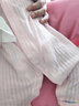 优奇婴儿衣服夏季薄款纯棉连体衣新生幼儿睡衣宝宝纱布哈衣夏装空调服 纯棉款【闭档】荆粉 59cm 实拍图