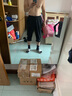 adidas简约舒适运动健身七分裤男女夏季阿迪达斯官方BK0982 黑色 L 实拍图