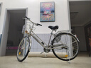 基洛夫内变速自行车日本式轻便车不锈钢老年式复古公主通勤学生城市成人 升级版不锈钢 骑行轴发电感光灯 身高165-175CM 26英寸 内五变速自行车 晒单实拍图