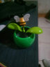 菲淼 汽车摆件 新款摇头太阳花车内饰品车载装饰品中控台仪表台摆件有太阳就摇摆 绿色蜜蜂太阳花 实拍图