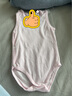 俏贝熊 婴儿包屁衣无袖纯棉无骨网眼夏季薄款新生儿衣服宝宝背心哈衣 竹纤维粉（侧开扣） 59cm 实拍图