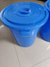木野村大水桶塑料桶大号大容量带盖加厚食品级胶桶大白桶储水桶家用圆桶 蓝色（带盖） 150L桶口外径63高71cm 实拍图