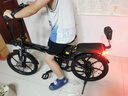 凤凰（Phoenix）电动车锂电池助力车折叠代驾车长续航男女士成人电动自行车电瓶车 20寸风雅/一体轮/6速/黑色 15AH电动续航45公里 实拍图