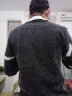 蒙罗顿  毛衣男韩版春秋冬带领假领有领假两件套学生带领针织衫潮 米色 XL 晒单实拍图