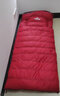 清然（QINGRAN）可伸手羽绒睡袋户外露营秋冬季加厚防寒保暖野外零下30度睡袋成人 1800g绒红色1个 实拍图