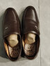 蜻蜓牌男士皮鞋正装鞋套脚透气商务休闲皮鞋男特大码中老年人爸爸鞋子男 棕色 39 实拍图
