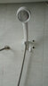 壹品印象 日本增压一键止水淋浴花洒喷头手持沐浴洗澡 淋雨喷头单头 止水纯白+1.5米管+支架 实拍图