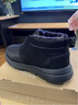 法罗旗 澳洲进口皮毛一体冬季保暖男鞋防寒加厚东北大棉鞋男羊毛雪地靴 黑色【100%纯羊毛】 41 建议选大一码 实拍图