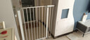 呵花猫猫门防护围栏档楼梯口阳台窗户杆宠物挡免打孔狗狗栅栏笼子防猫 加高加密三件套 适用宽度90-97cm 高度105CM间隙3.5CM自动回弹 实拍图
