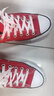 匡威（Converse）CONVERSE匡威 All Star男女经典美拉德圣诞低帮帆布鞋红色101007 101007/红色 35 实拍图