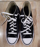 匡威（Converse）官方All Star经典帆布男女高帮休闲运动鞋黑色101010 101010/黑色 39 实拍图