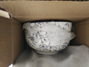 传旗釉下彩陶瓷大碗8英寸斗笠碗2只装汤碗大号吃面碗陶瓷餐具樱兰 实拍图