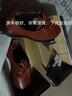 真牛皮+上线】GNAI休闲皮鞋男士真皮春秋冬季加绒保暖商务平底鞋子男软底防滑中年老年人爸爸鞋开车男鞋 棕色 真皮 春秋四季款 40码 (250mm) 实拍图