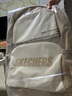 斯凯奇（Skechers）双肩包男女同款书包简约时尚大容量旅行包学生背包 爱尔兰奶油【约24.4L大容量】 实拍图