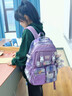 爱迪生发明家小学生1-3-6年级书包初中生轻便减负护脊女生双肩包大容量背包 星野紫（星黛露六件套） 大号【身高130-165cm】 实拍图