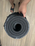 悦步男士健身垫初学者瑜伽垫加厚加宽加长防滑运动训练隔音地垫家用 坚毅黑【含绑带+网包】 200*80cm【厚度20mm】 实拍图