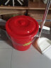 大号塑料水桶带盖红桶 加厚圆桶储水桶化工桶洗澡桶沐浴桶 红色有盖31L 晒单实拍图