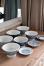 无印良品（MUJI）波佐见烧 豆皿 小碟子 蘸料碟 凉菜碟 调味碟 吐骨碟 家用 青海波纹 大纹 4英寸 实拍图