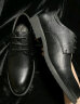 卡帝乐鳄鱼（CARTELO）软牛皮男士皮鞋商务正装鞋男耐磨透气皮鞋男9696 黑色加棉款 38 实拍图