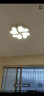 灵翔之光卧室灯吸顶灯无极遥控led灯具温馨简约现代薄家用房间灯2025新款 花瓣 直径55cm  32w三色 实拍图